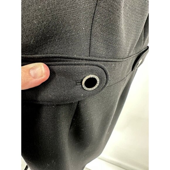 TORI BURCH dress shift sheath sleeveless knee length wool blend black 6 - Picture 6 of 8
